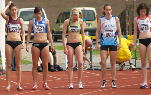 Sofie Van Accom aan de start.